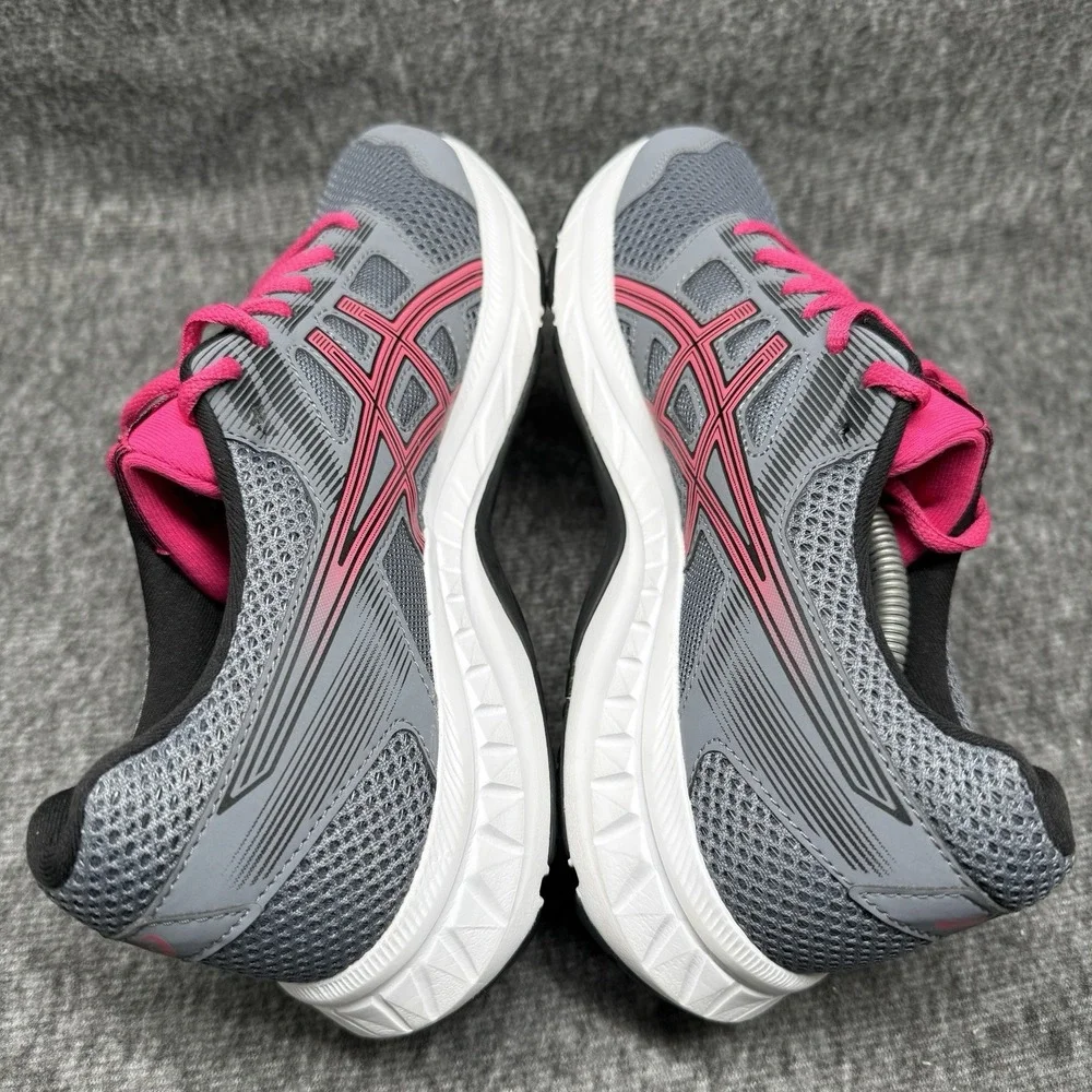 Asics Gel Contend 5 Running Shoes Womens Size 8.5 Grey Pink 1012A234 New
